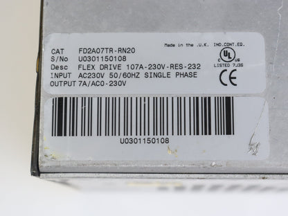 BALDOR FD2A07TR-RN20 Servo Drive