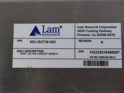 LAM Research 853-252736-003 Semiconductor Accessory