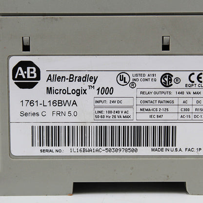 Allen-Bradley 1761-L16BWA MicroLogix 1000 Programmable Controller