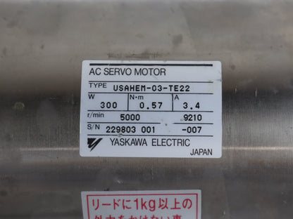 YASKAWA USAHEM-03-TE22 AC Servo Motor