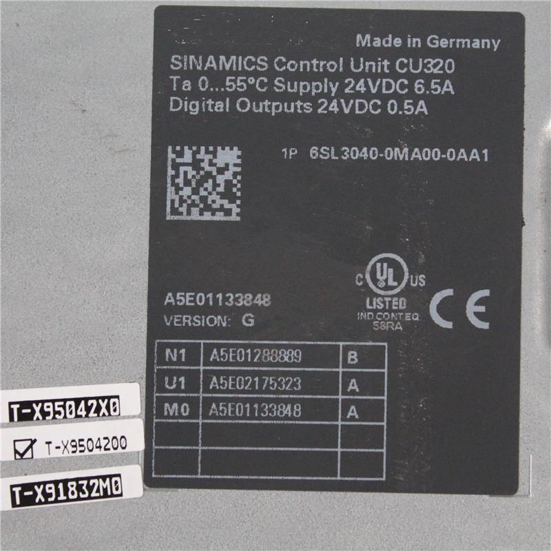 Used Siemens SINAMICS Control Unit CU320 Controller 6SL3040-0MA00-0AA1 A5E01133848 - Pulingma Automation