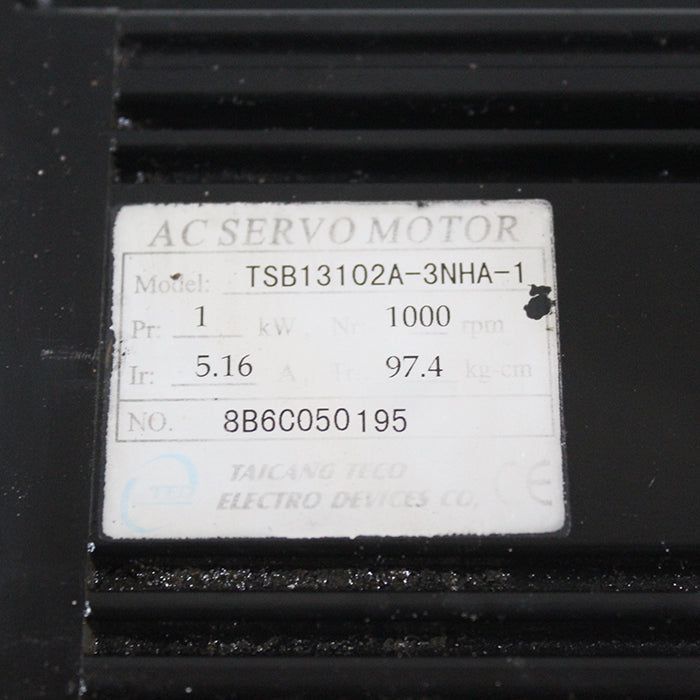 TECO TSB13102A-3NHA-1 AC SERVO MOTOR