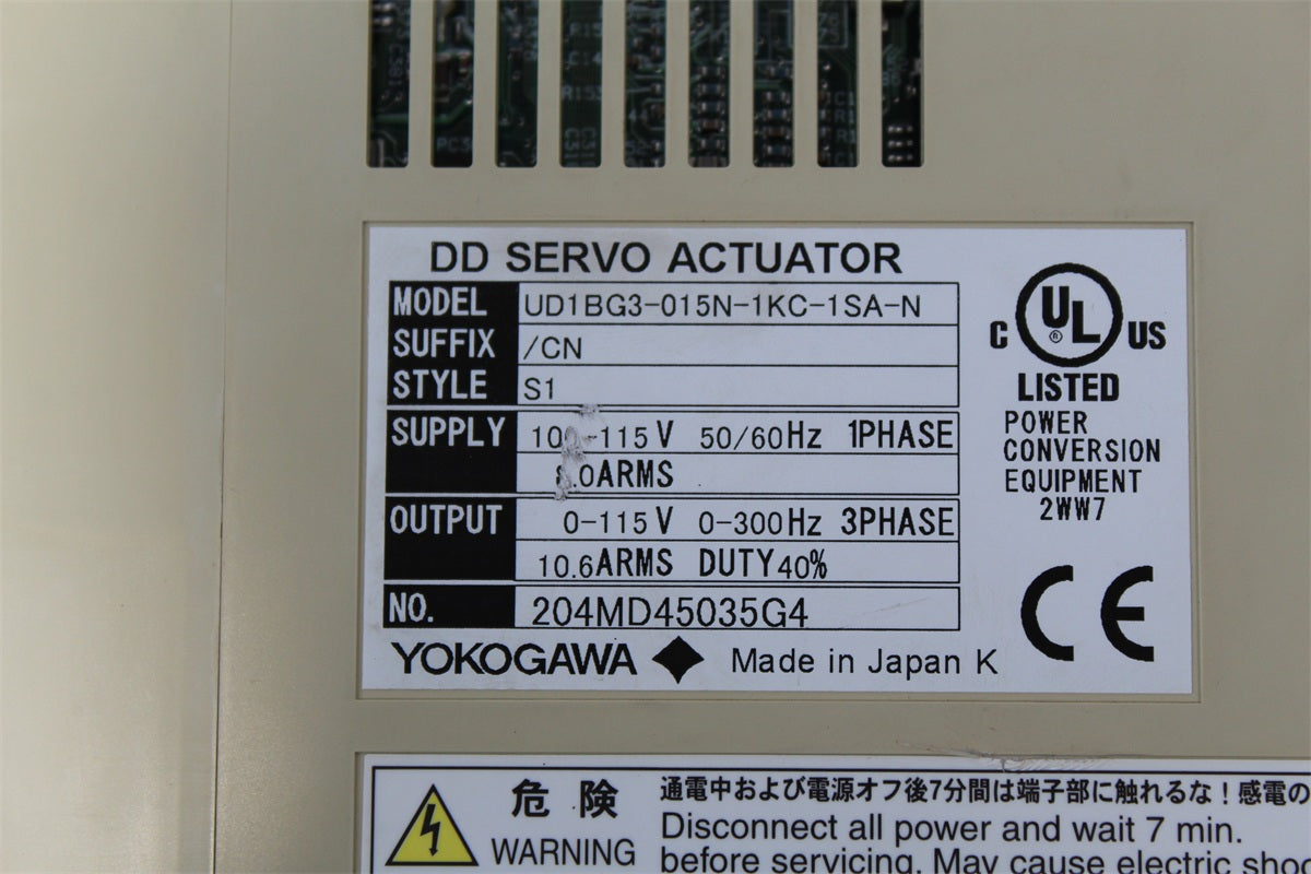 YOKOGAWA UD1BG3-015N-1KC-1SA-N/CN SERVO Driver