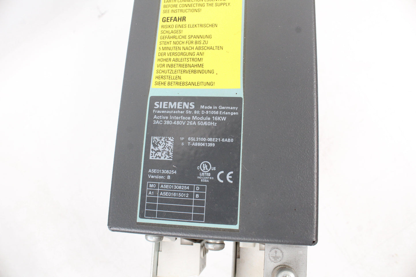 SIEMENS 6SL3100-0BE21-6AB0 Active Interface Module 16kw - Pulingma Automation