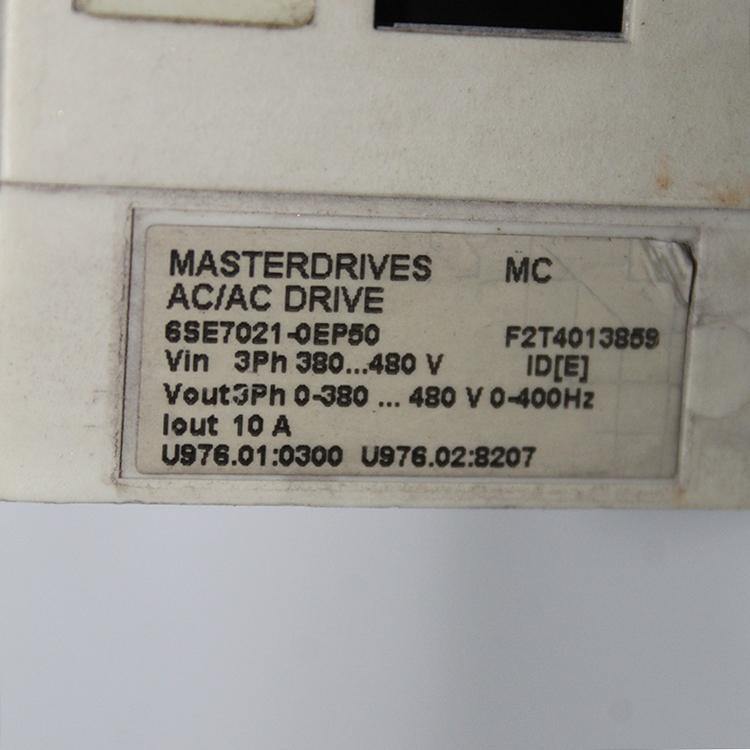 SIEMENS 6SE7021-0EP50 Control Unit - Pulingma Automation