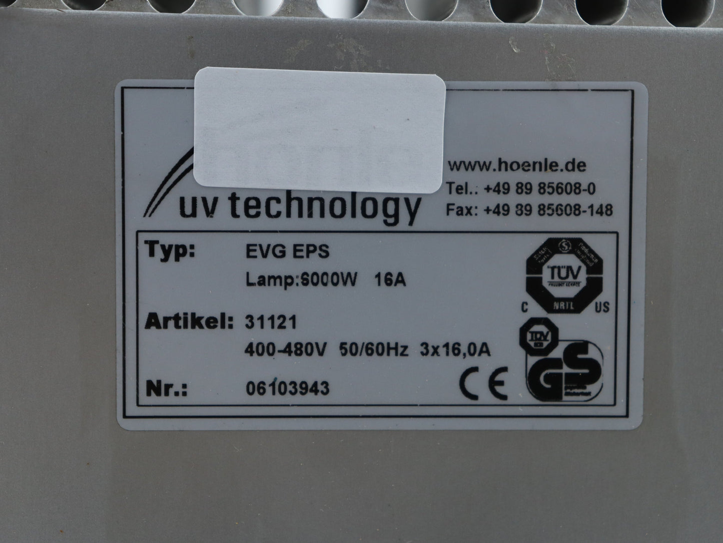 HONLE EVG EPS UV Power