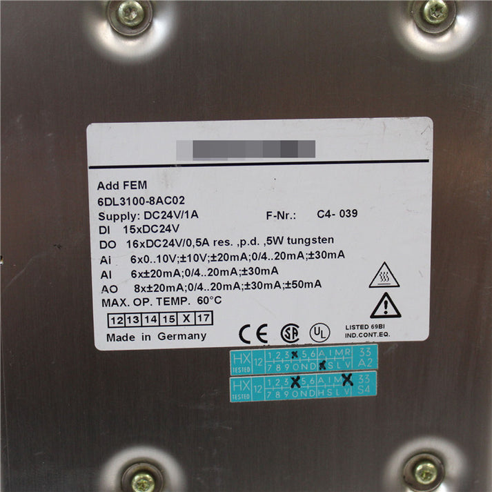 SIEMENS 6DL3100-8AC02 Simatic Add FEM