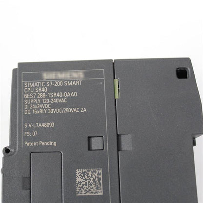 SIEMENS 6ES7288-1SR40-0AA0 CPU-SR40 SMART CPU MODULE - Pulingma Automation