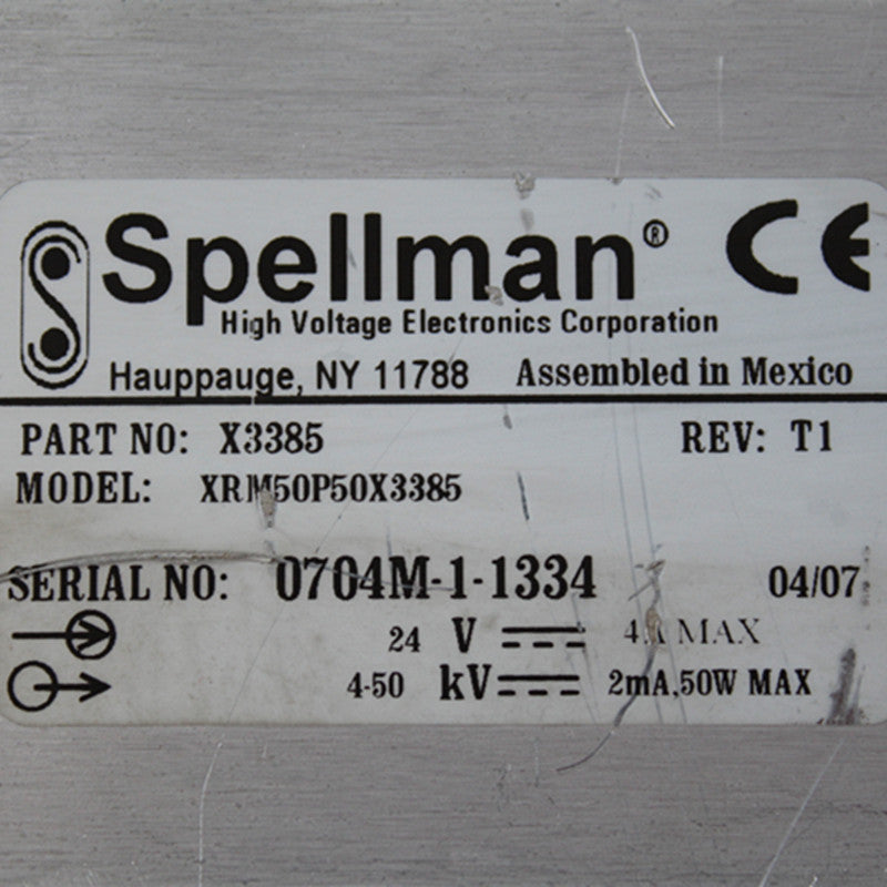 Spellman X3385 power supply