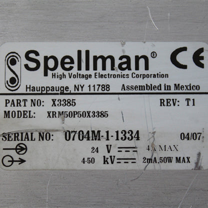 Spellman X3385 power supply