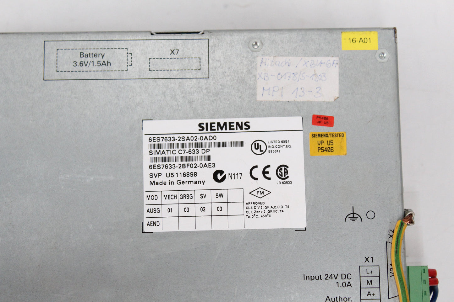 Siemens 6ES7633-2SA02-0AD0 Touch Panel - Pulingma Automation