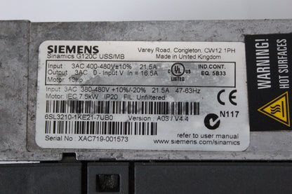 Siemens 6SL3210-1KE21-7UB0 Power Supply Module - Pulingma Automation