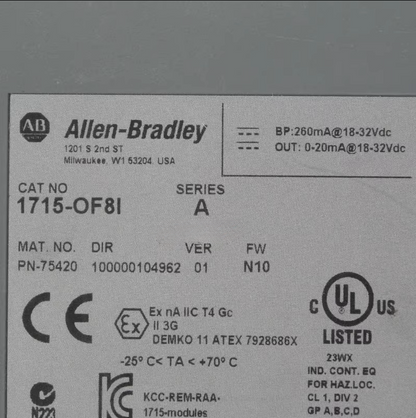 Allen Bradley 1715-OF8I Output Module