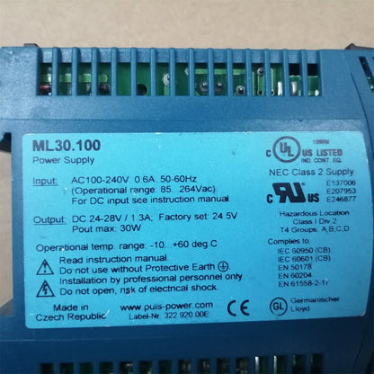 PULS ML30.100 Power Supply 30W 24V 1.3A ML30-100