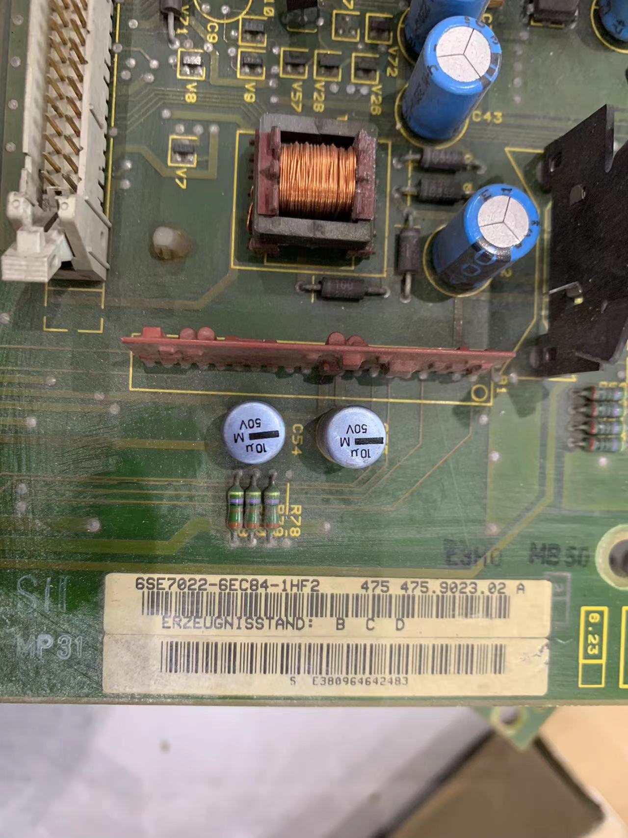 SIEMENS 6SE7002-6EC84-1HF2 Board