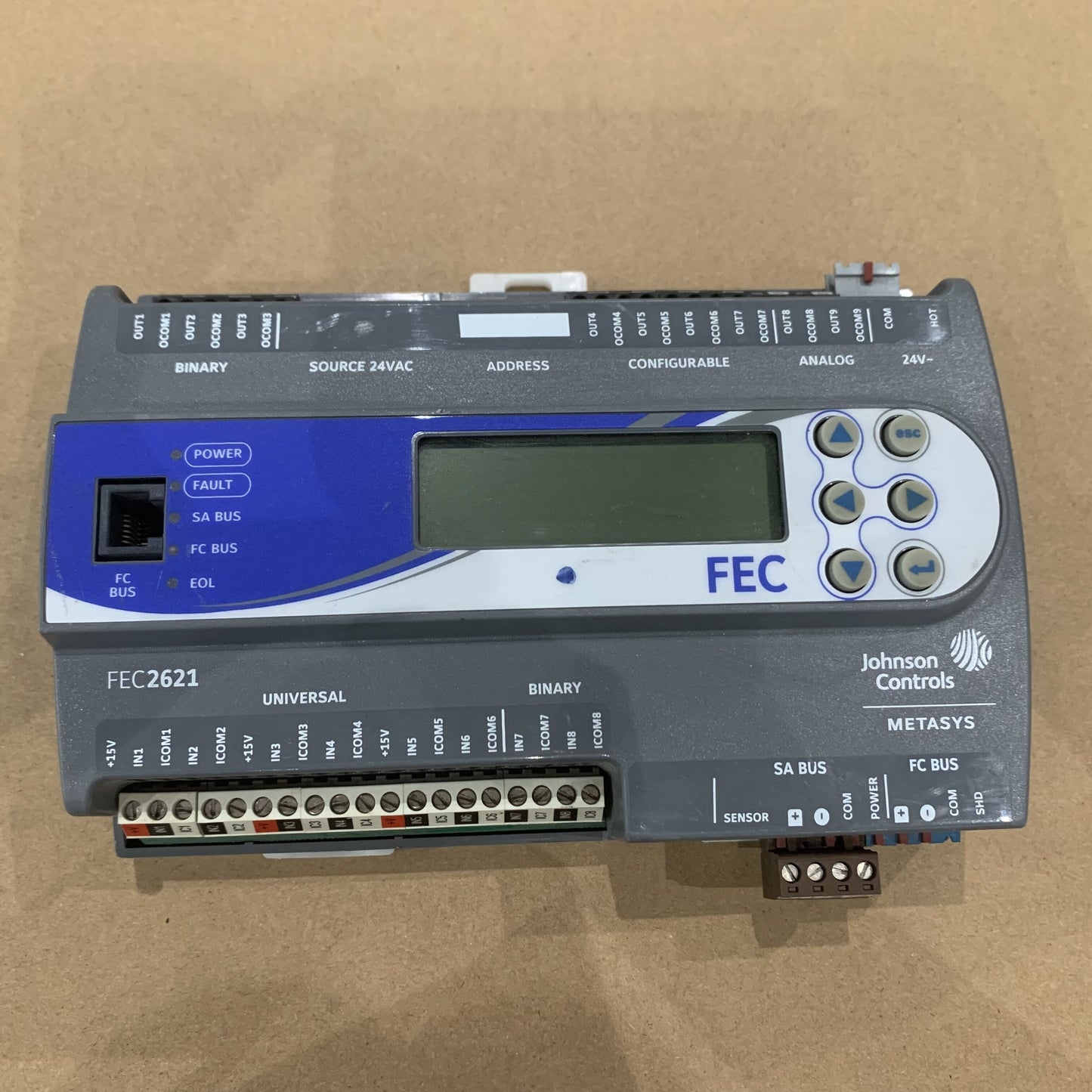 Johnson Controls MS-FEC2621-0 17 Point Field Equipment Controller