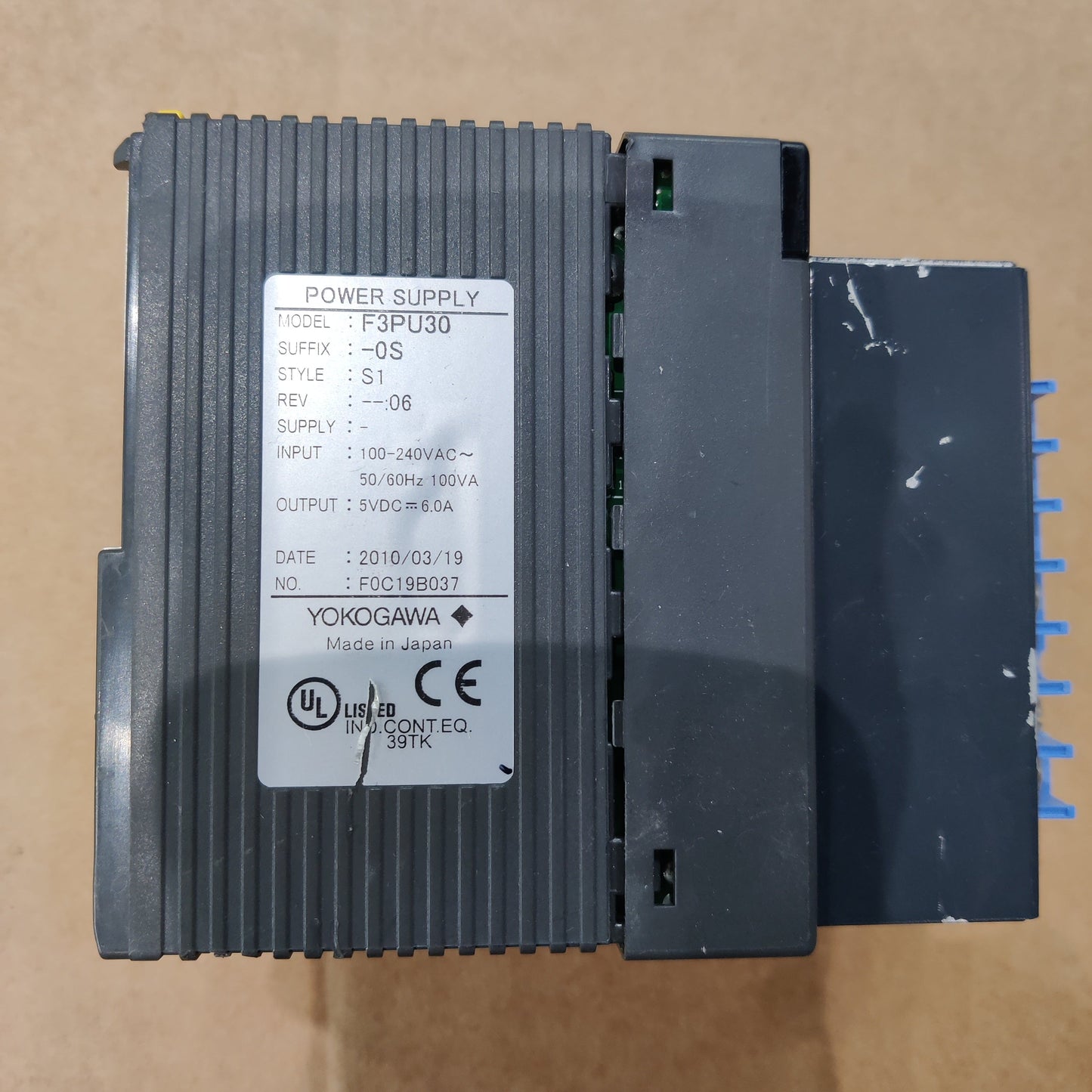 Yokogawa F3PU30-0S POWER SUPPLY MODULE