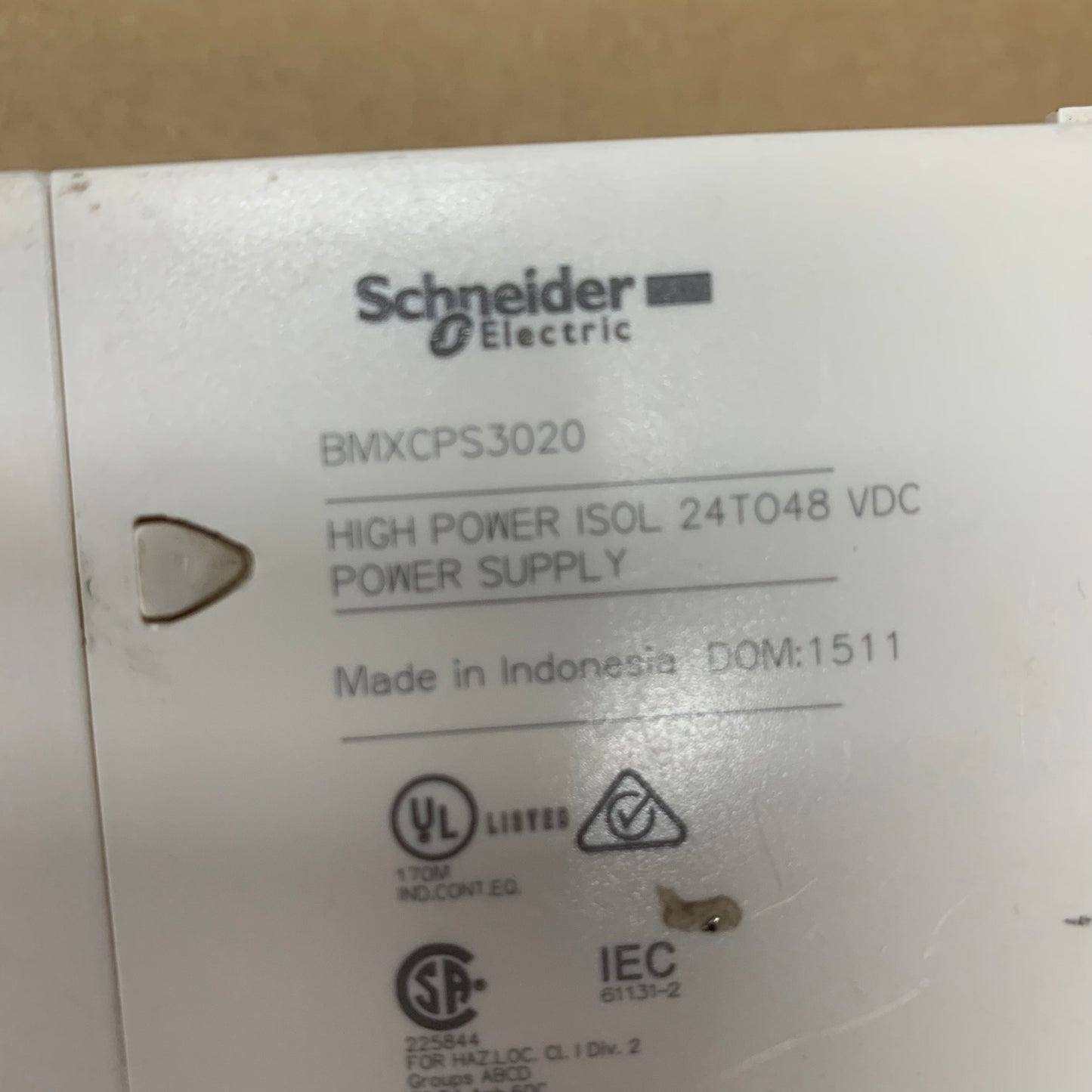 Schneider electric BMXCPS3020 power supply module