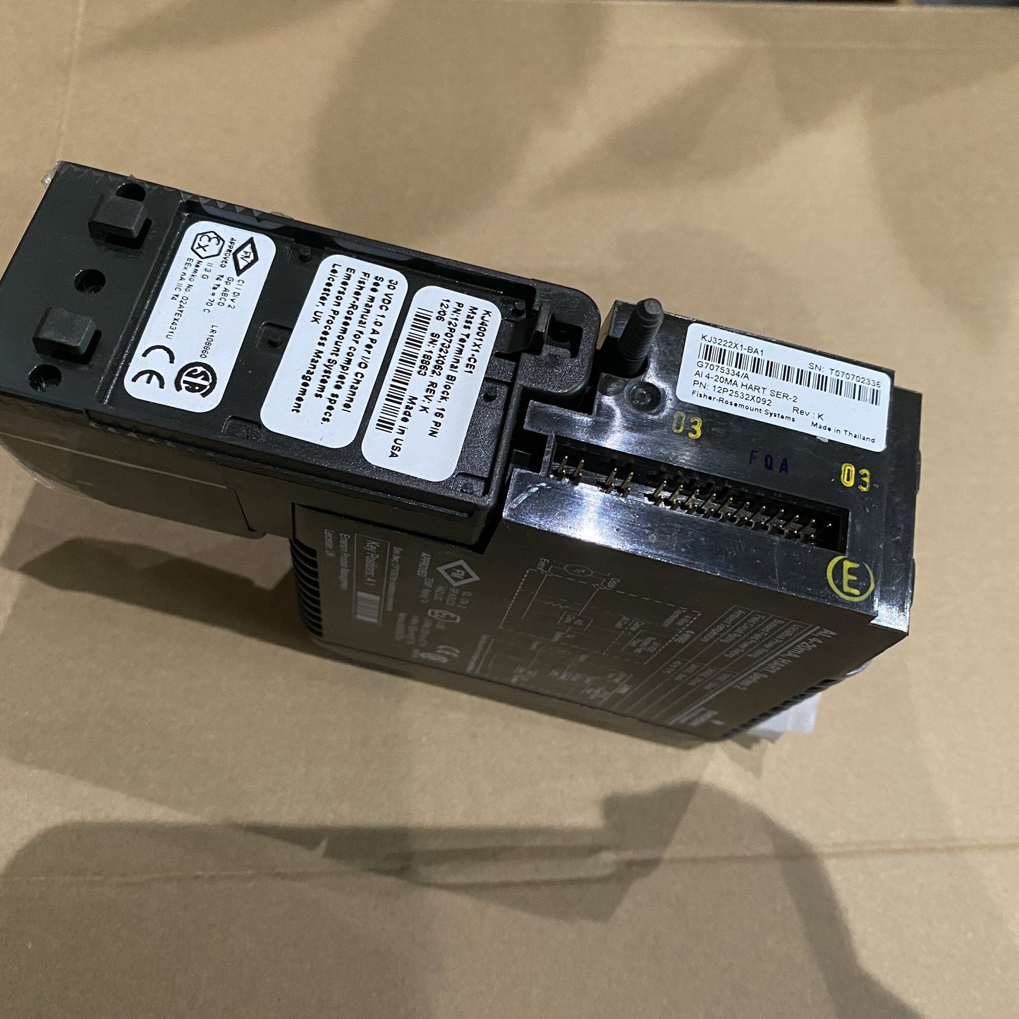 KJ3222X1-BA1 Emerson analog input module