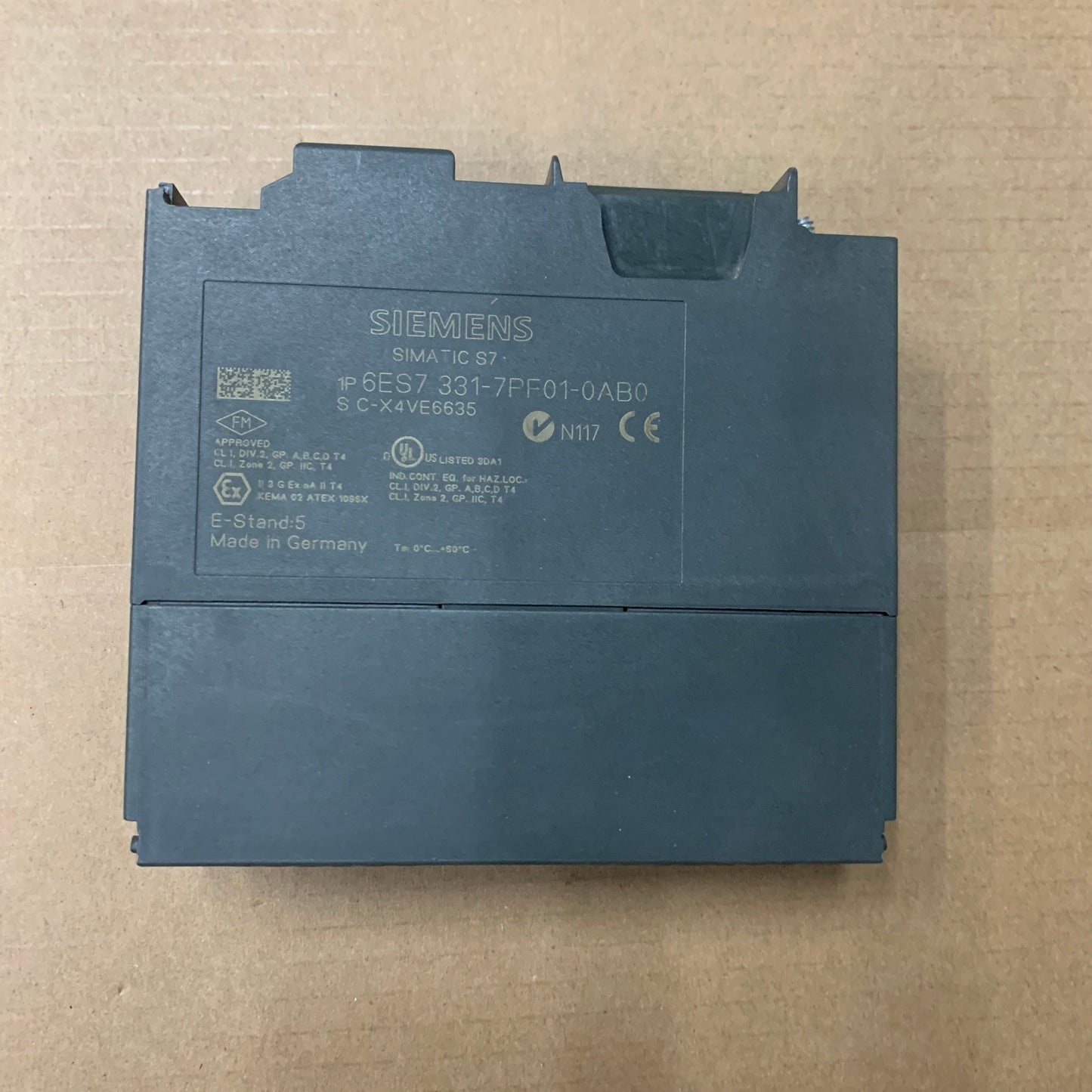 SIEMENS 6ES7331-7PF01-0AB0 SIMATICS S7-300 ANALOG INPUT MODULE