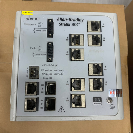 ALLEN BRADLEY 1783-MS10T STRATIX 8000 ETHERNET MANAGED SWITCH