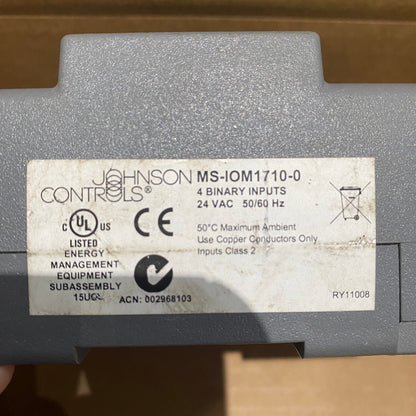 JOHNSON CONTROLS MS-IOM1710-0 MODULE