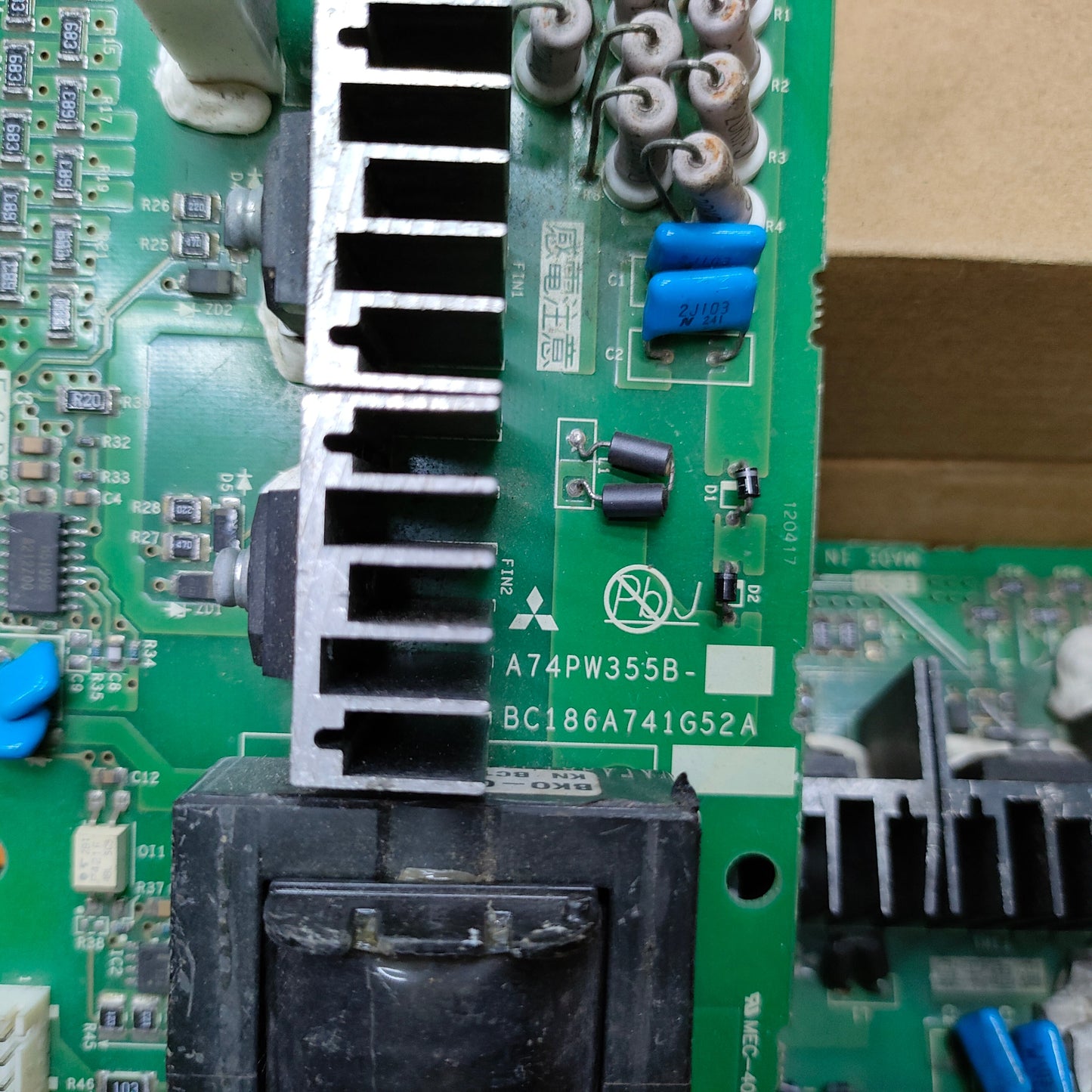 Mitsubishi A74PW355A BC186A741G51 Drive board