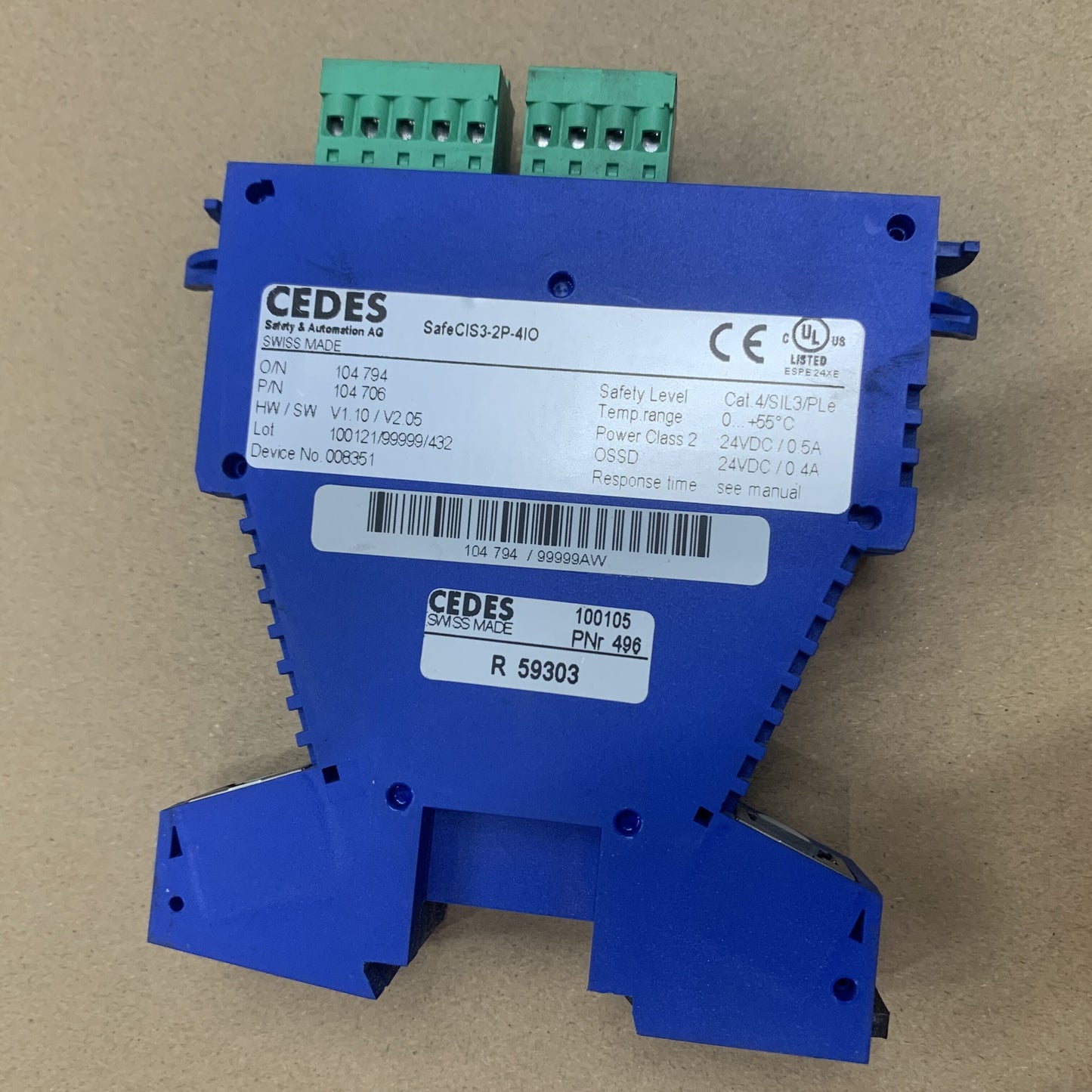 CEDES SafeClS3-2P-41O Module