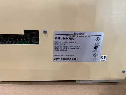 SIEMENS 505-7002 HIGH SPEED MODULE