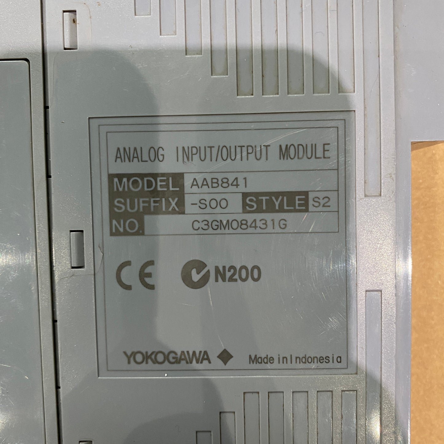 Yokogawa AAB841-S00 S2 Analog Input/Output Module