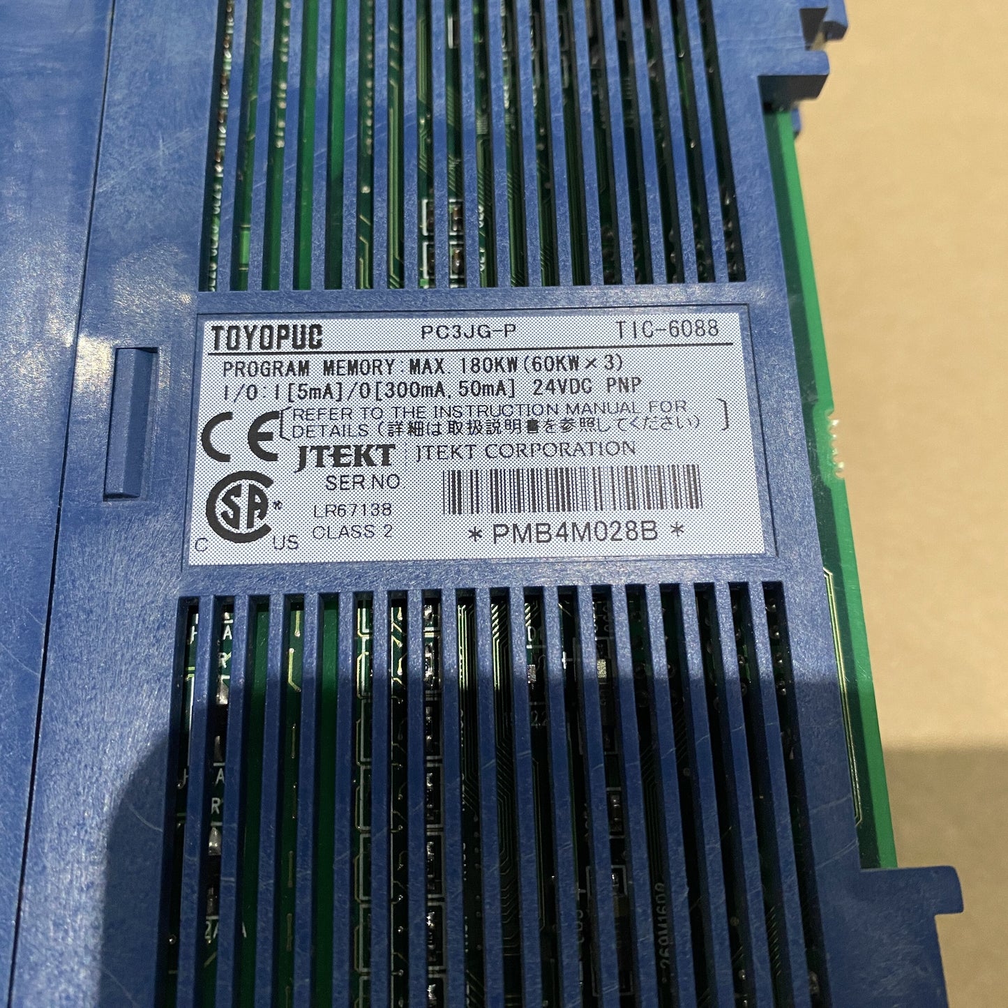 Toyota Machine PLC TOYOPUC PC3JG-P TIC-6088 module