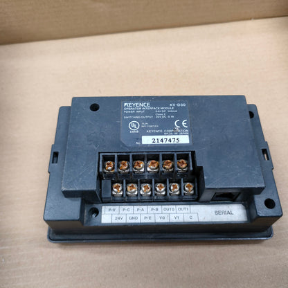 Keyence KV-D30 Operator Interface Module