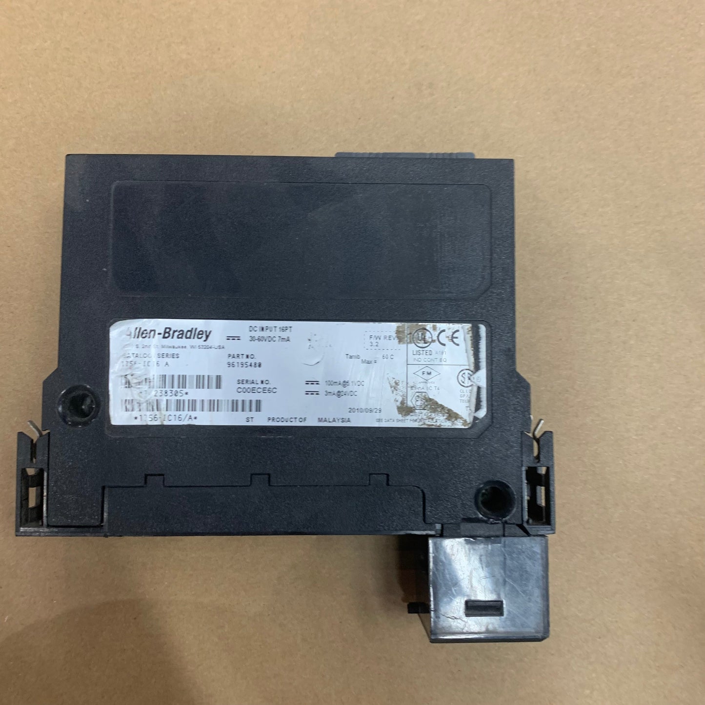 ALLEN BRADLEY 1756-IC16 ControlLogix 16-point digital input module