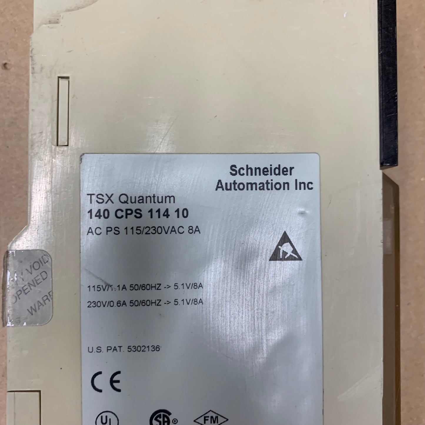 SCHNEIDER ELECTRIC 140CPS11410 PLC MODULE