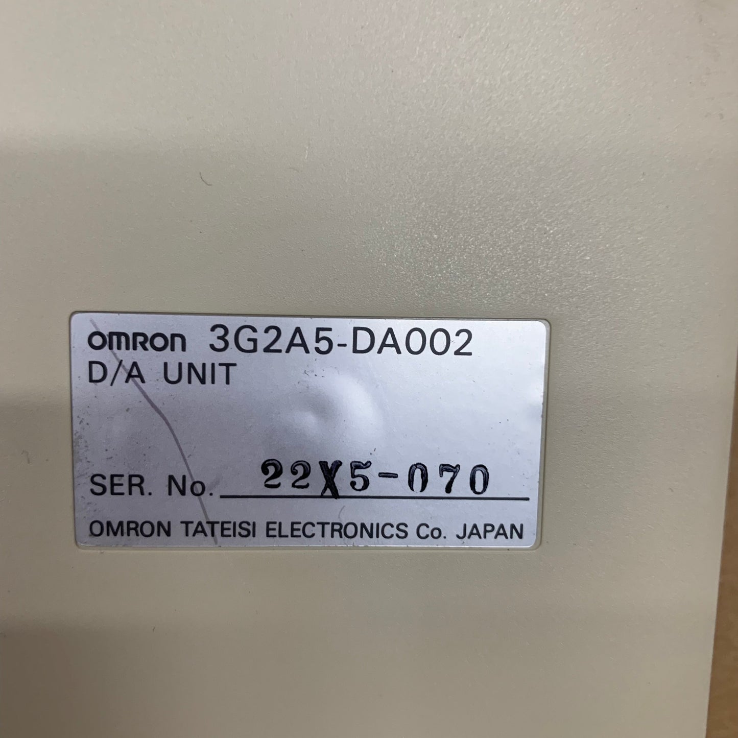 OMRON C500-DA002 D/A Unit 3G2A5-DA002