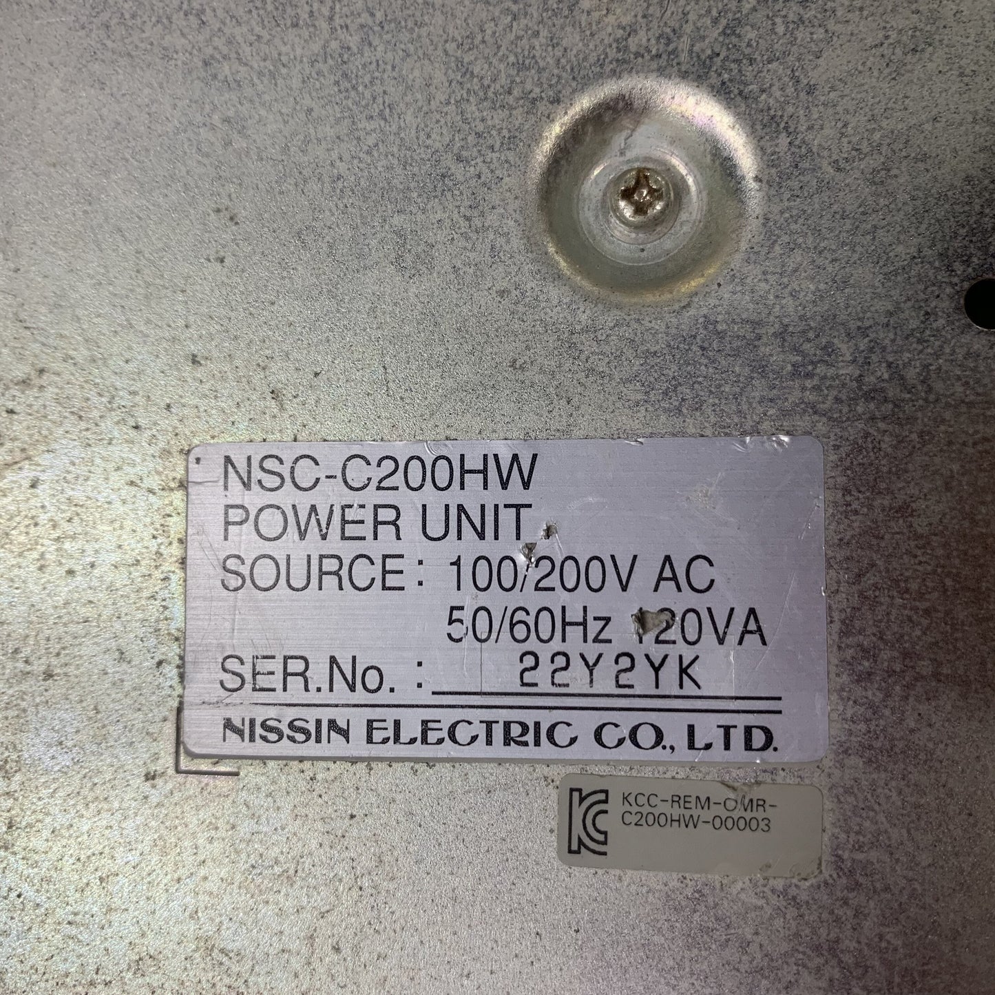 OMRON NSC-C200HW Power Unit