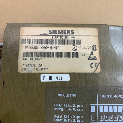 Siemens 6ES5306-7LA11 Interface Module SIMATIC S5