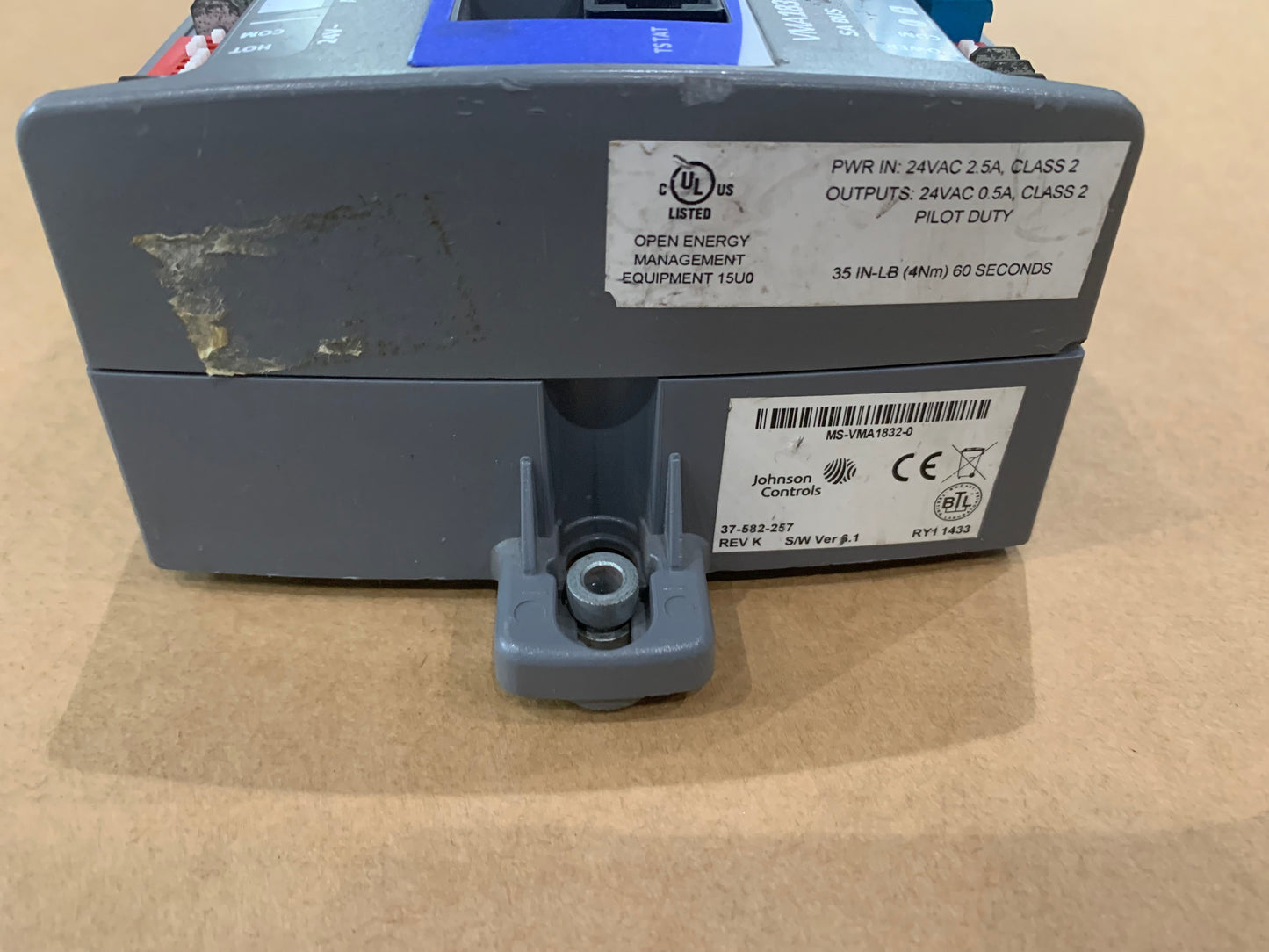 JOHNSON CONTROLS MS-VMA1832-0