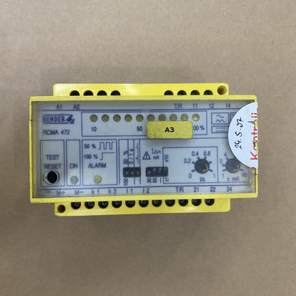 BENDER RCMA472LY-21 CURRENT MONITOR