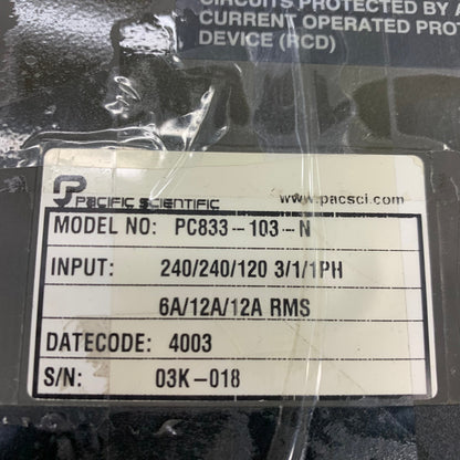 Pacific Scientific PC833-103-N Server Driver