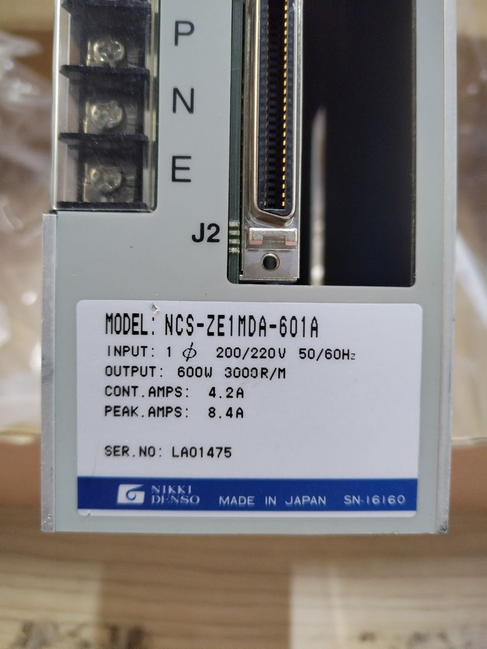 Nikki Denso NCS-ZE1MDA-601A AC SERVO CONTROL