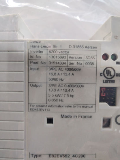 LENZE E82EV552_4C200 inverter
