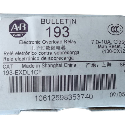 Allen Bradley  193-EXDL1CF  relay