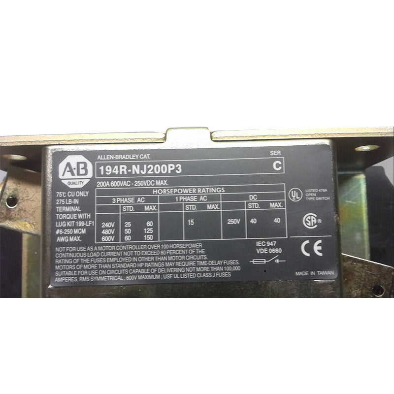 Allen Bradley 194R-NJ200P3  PLC module