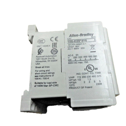 Allen Bradley 100-K09ZD400 contactor