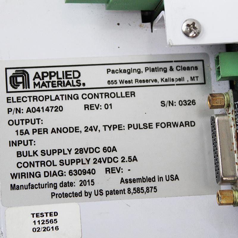 Applied Materials A0414720 REV 01 Semiconductor Controller - Pulingma Automation