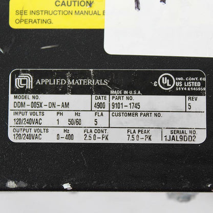 Applied Materials DDM-005X-DN-AM 9101-1745 Drive - Pulingma Automation