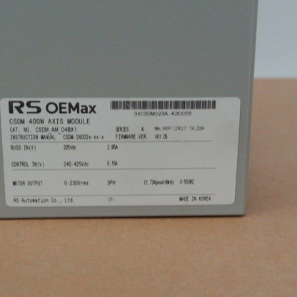 Allen Bradley CSDM-AM-04BX1 CSDM 400W Axis Module