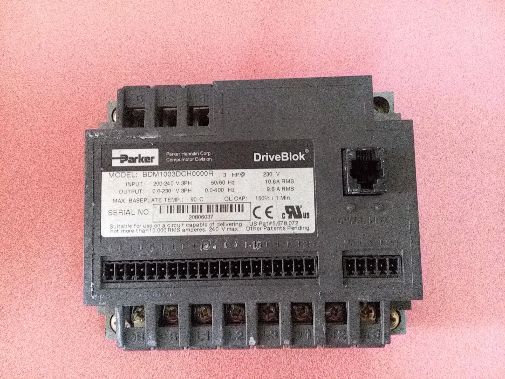 Parker BDM1003DCH0000R Module Base Input 200-240 3ph - Pulingma Automation