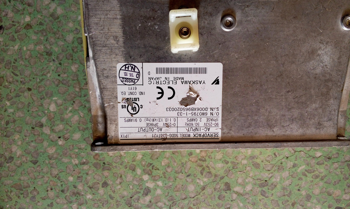 YASKAWA SGDG-01GTY21 AC Servo Drive Input AC90-253V - Pulingma Automation